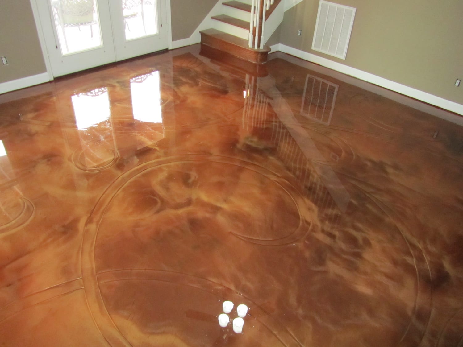 Metallic epoxy floor installation in Nashville