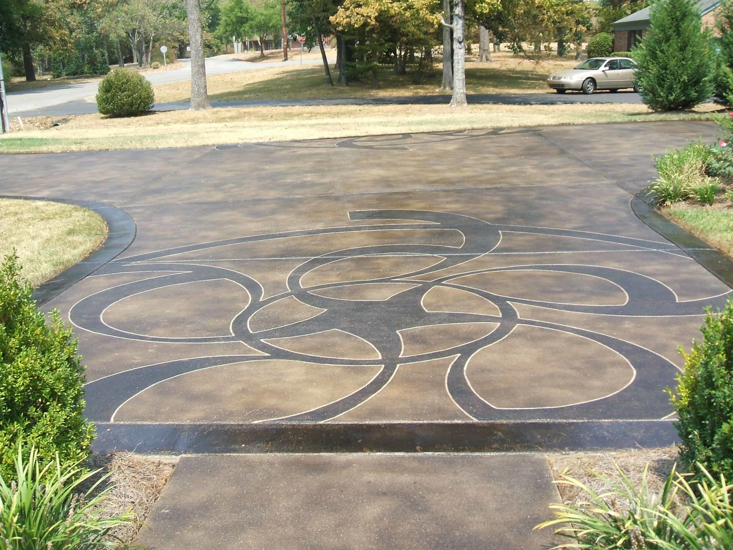 Driveways Concrete Mystique Engraving