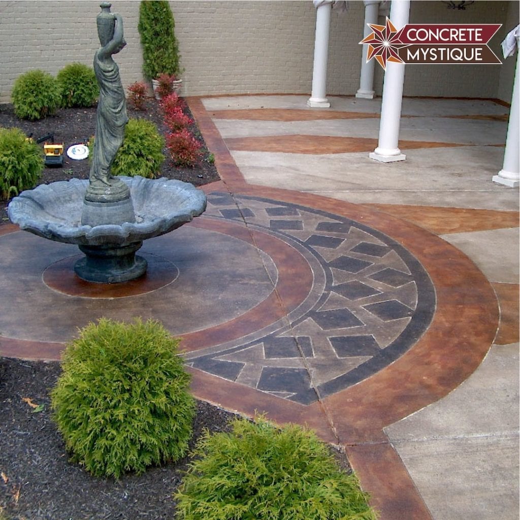 A Nashville concrete patio